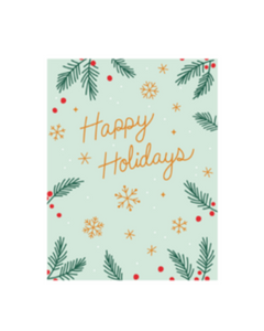 'Happy Holidays' Art Card