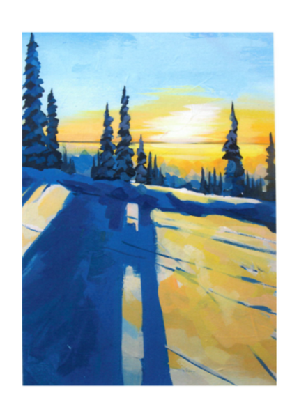 Landscape Art Card by Sarah Lewke