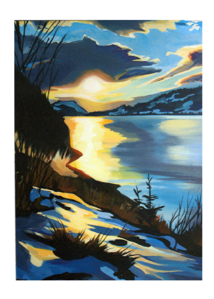 Landscape Art Card by Sarah Lewke