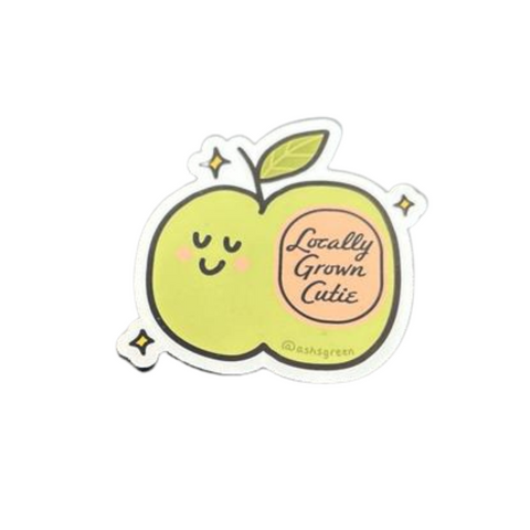 Locally Grown Cutie Apple Sticker