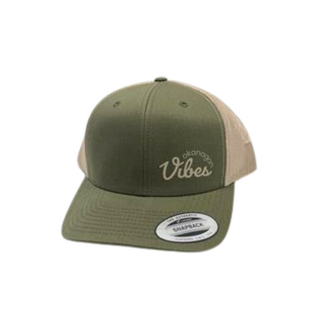 Green/Khaki 'Okanagan Vibes' Trucker Hat