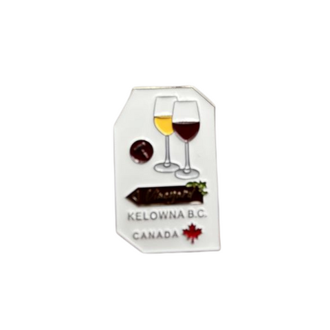 Kelowna Wine Glass Magnet