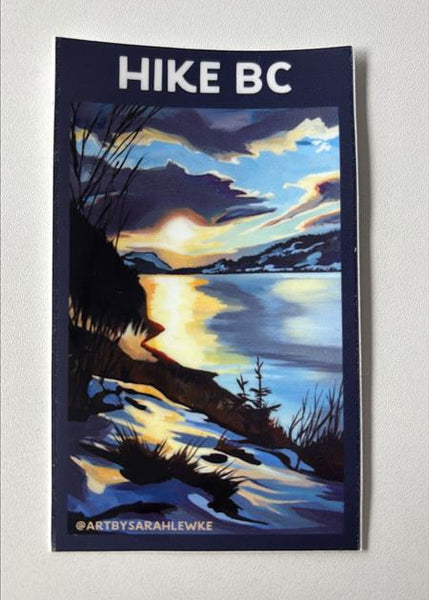 'Hike BC' Sticker by Sara Lewke