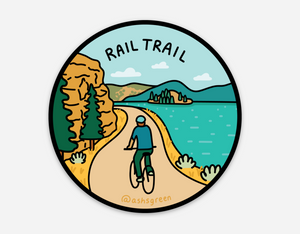 Rail Trail Bike Sticker