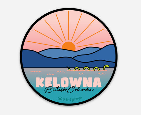 Kelowna Sunset Sticker