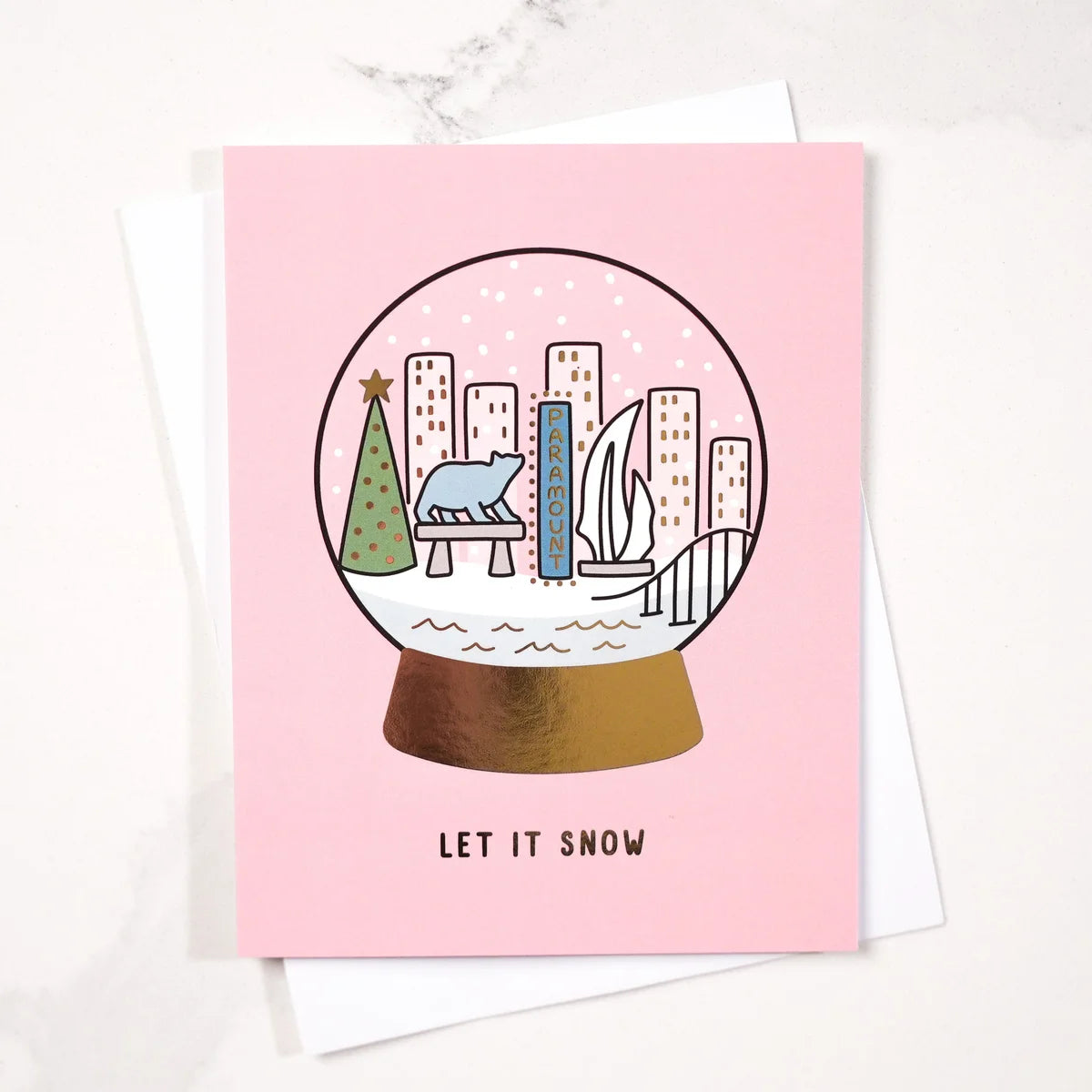 'Snow Globe' Holiday Card