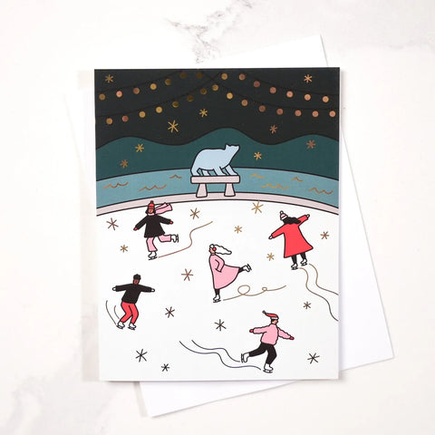 'Stuart Park Rink' Holiday Card