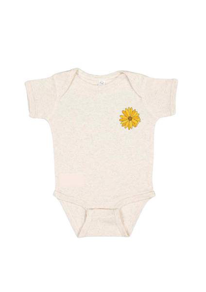 Natural Heather Arrowleaf Baby Onesie