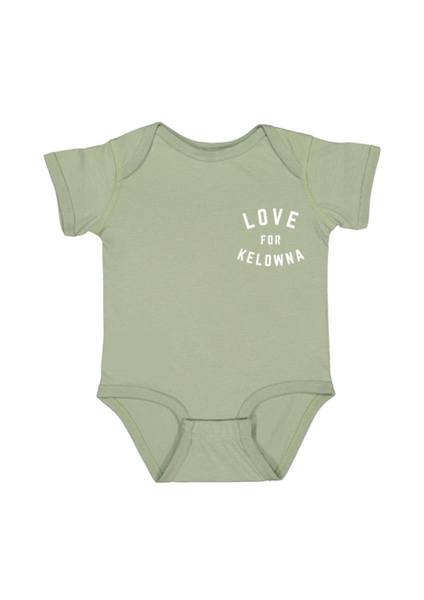 Sage 'Love for Kelowna' Baby Onesie