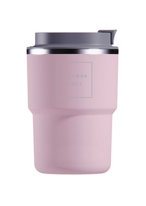 Pink 'Kelowna Vibes' 12oz Insulated Travel Mug