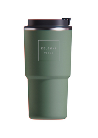 Green 'Kelowna Vibes' 22oz Insulated Travel Mug