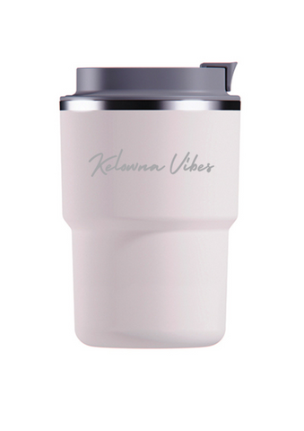White 'Kelowna Vibes' 12oz Insulated Travel Mug