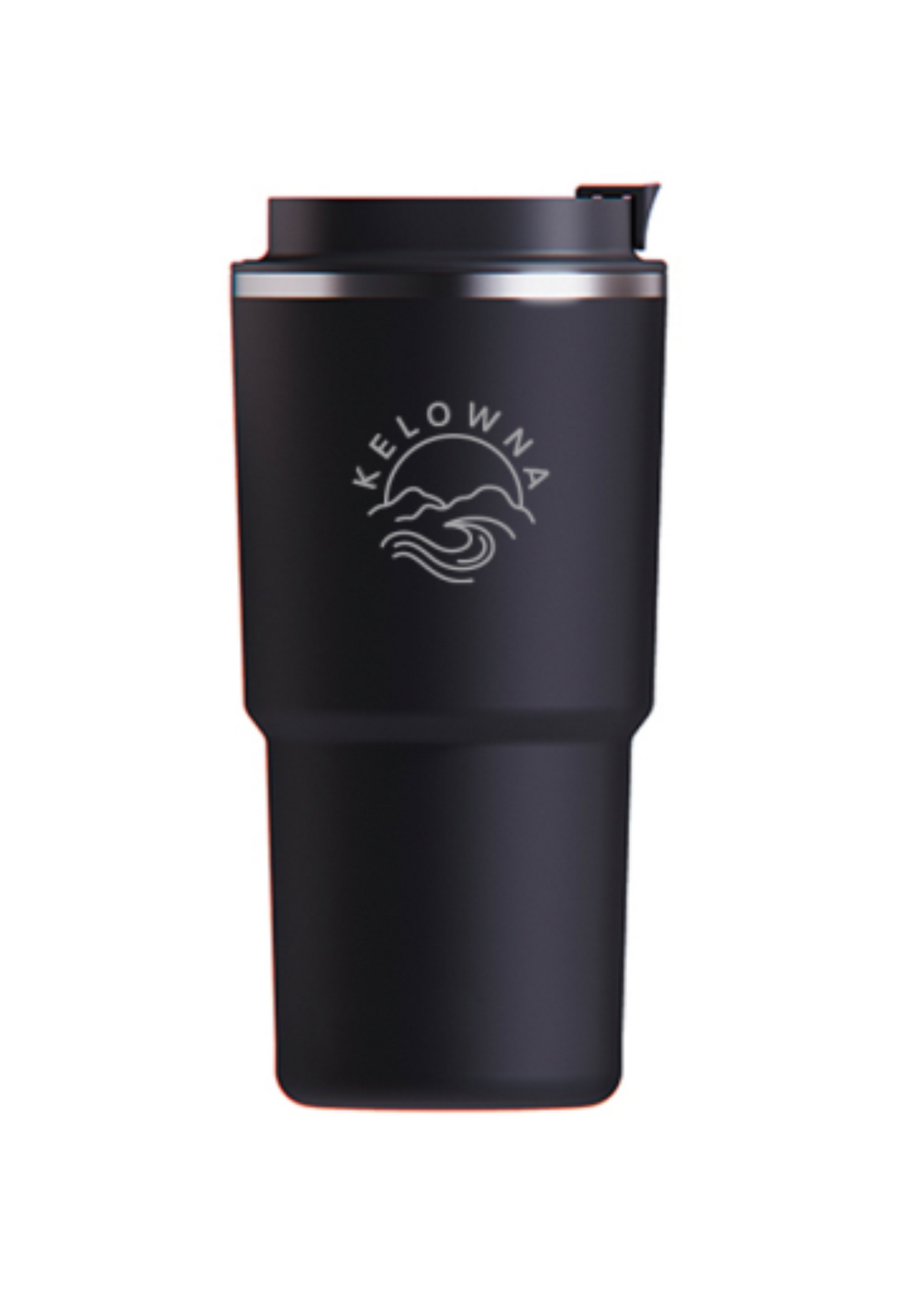 Black 'Kelowna Mountain Wave' 22oz Insulated Travel Mug