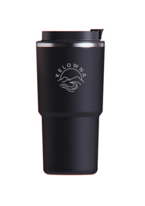 Black 'Kelowna Mountain Wave' 22oz Insulated Travel Mug