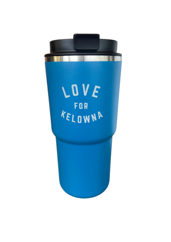 Blue 'Love for Kelowna' 22oz Insulated Travel Mug