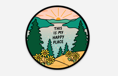 'Happy Place' Sticker