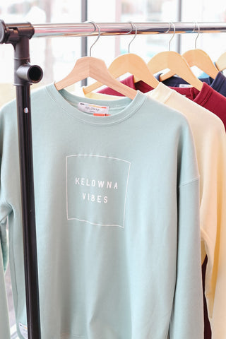 Dusty Blue - "Kelowna Vibes" Unisex Crewneck