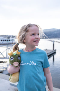Blue Lagoon Cursive 'Kelowna Vibes' Kids' T-Shirt