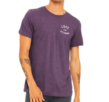 Purple 'Love for Kelowna' Triblend T-Shirt