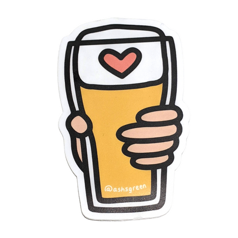 Beer Glass Sticker