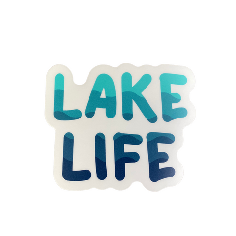 'Lake Life' Vinyl Sticker