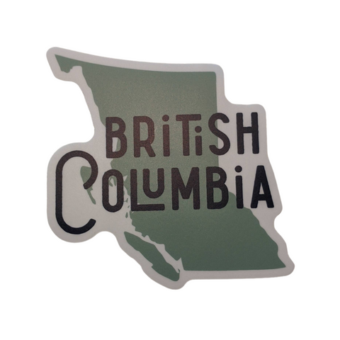 British Columbia Outline Vinyl Sticker