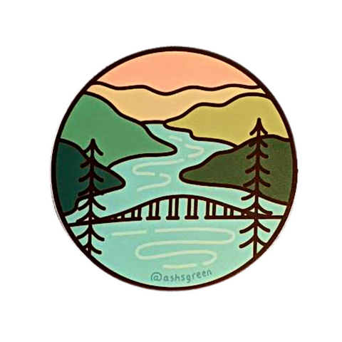 Okanagan Lake Bridge Sticker