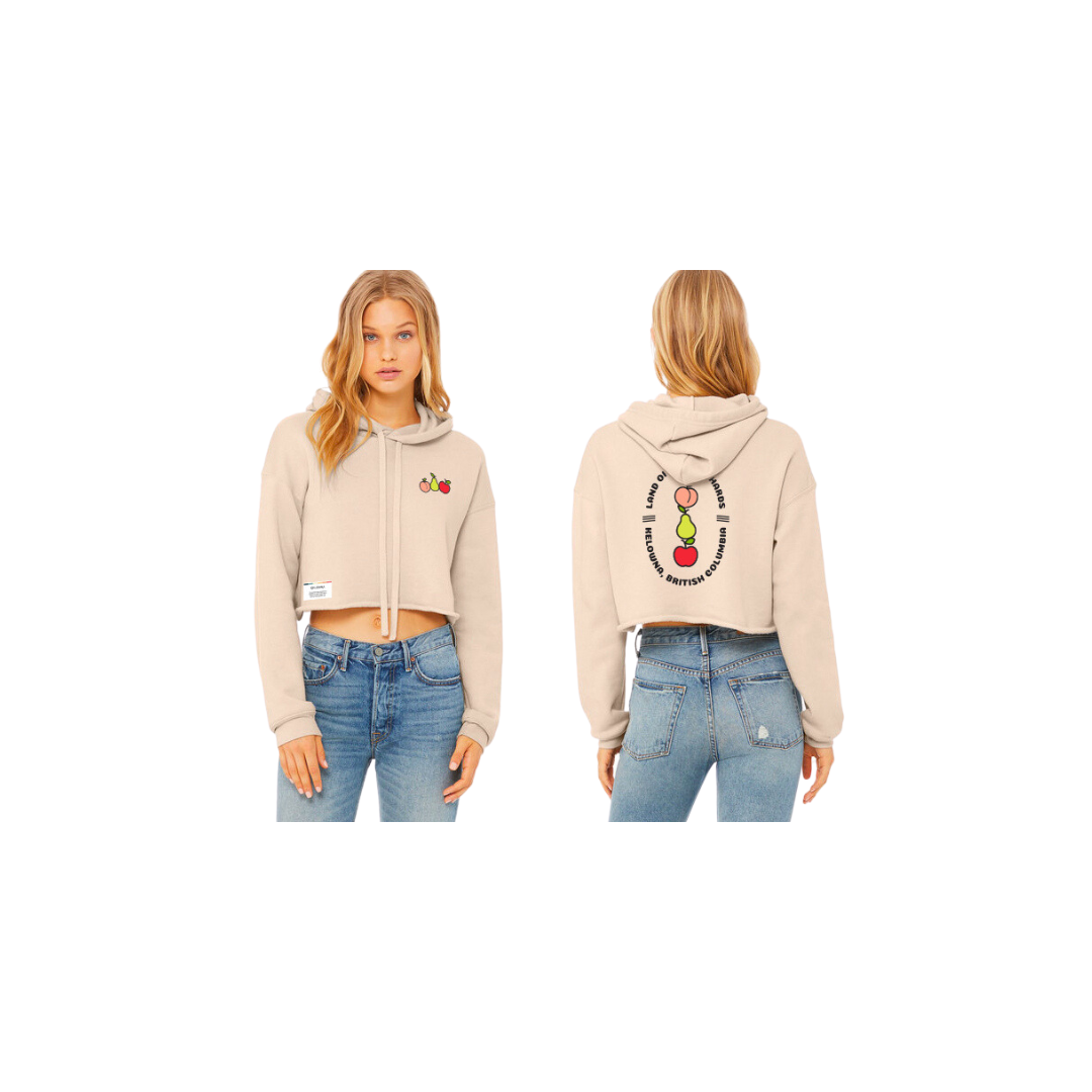 Heather Dust 'Land of the Orchards' Cropped Hoodie