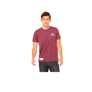 Maroon Triblend 'Lake Country' T-Shirt