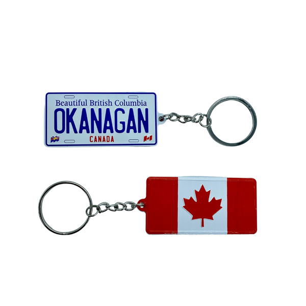 Okanagan Licence Plate Keychain