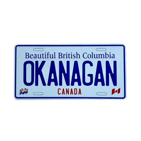 Okanagan Licence Plate Magnet
