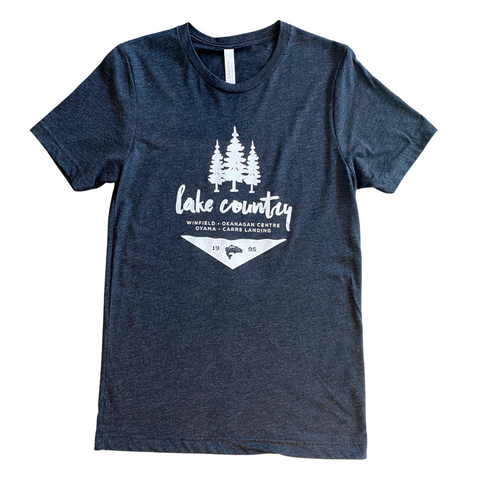 Heather Dark Slate Blue 'Lake Country' T-Shirt