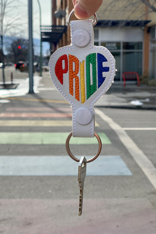 Heart Pride Keychain