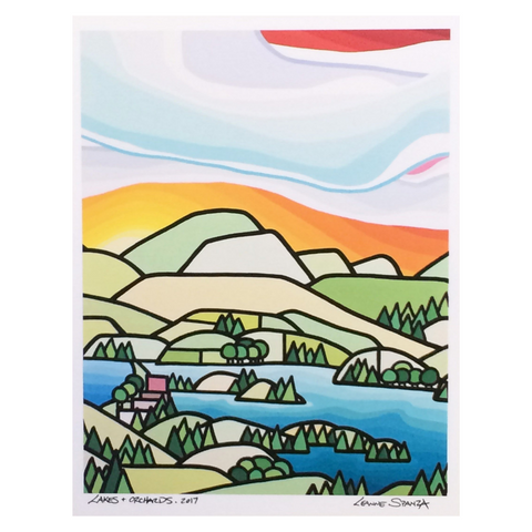 Lakes and Orchards - Leanne Spanza Print