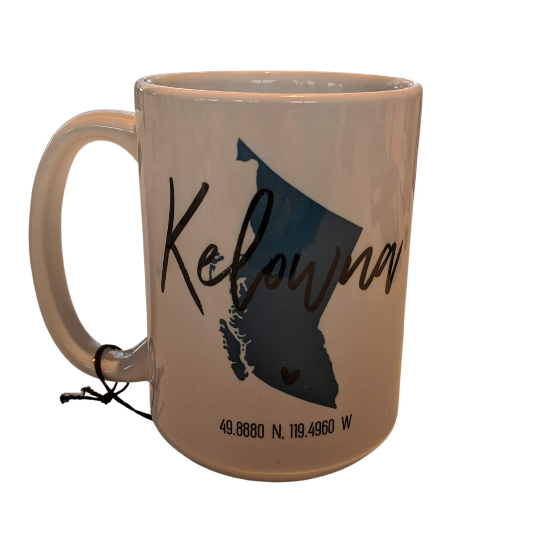 Kelowna Coordinates Ceramic Mug