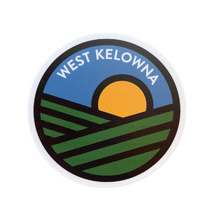 'West Kelowna' Vineyards Vinyl Sticker