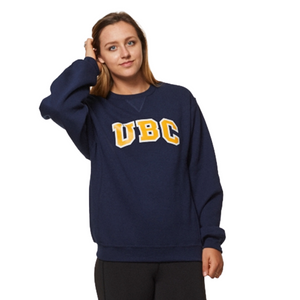 Navy/Gold UBC Basic Arch Screen Crewneck