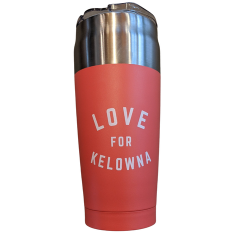 Salmon 'Love for Kelowna' 20oz Insulated Travel Mug