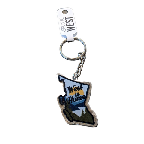 West is Home Keychain