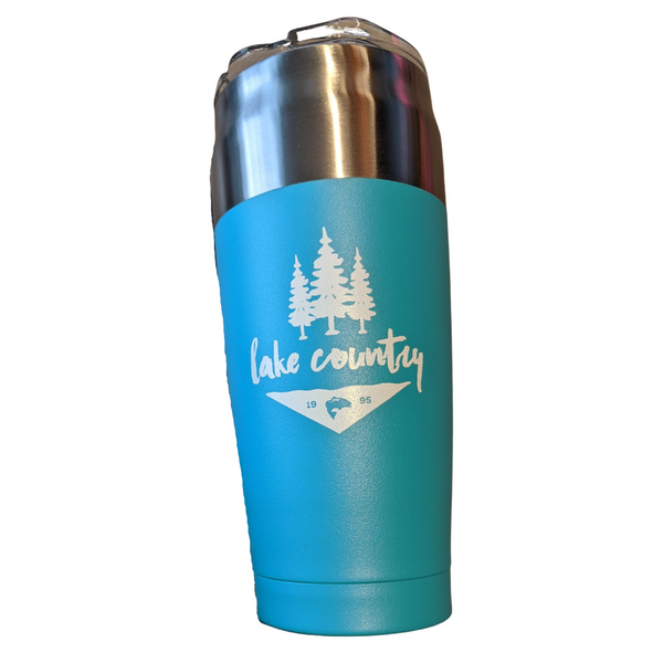 Turquoise 'Lake Country' 20oz Insulated Travel Mug