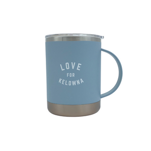 Blue/Copper 'Love for Kelowna' Insulated Camp Mug