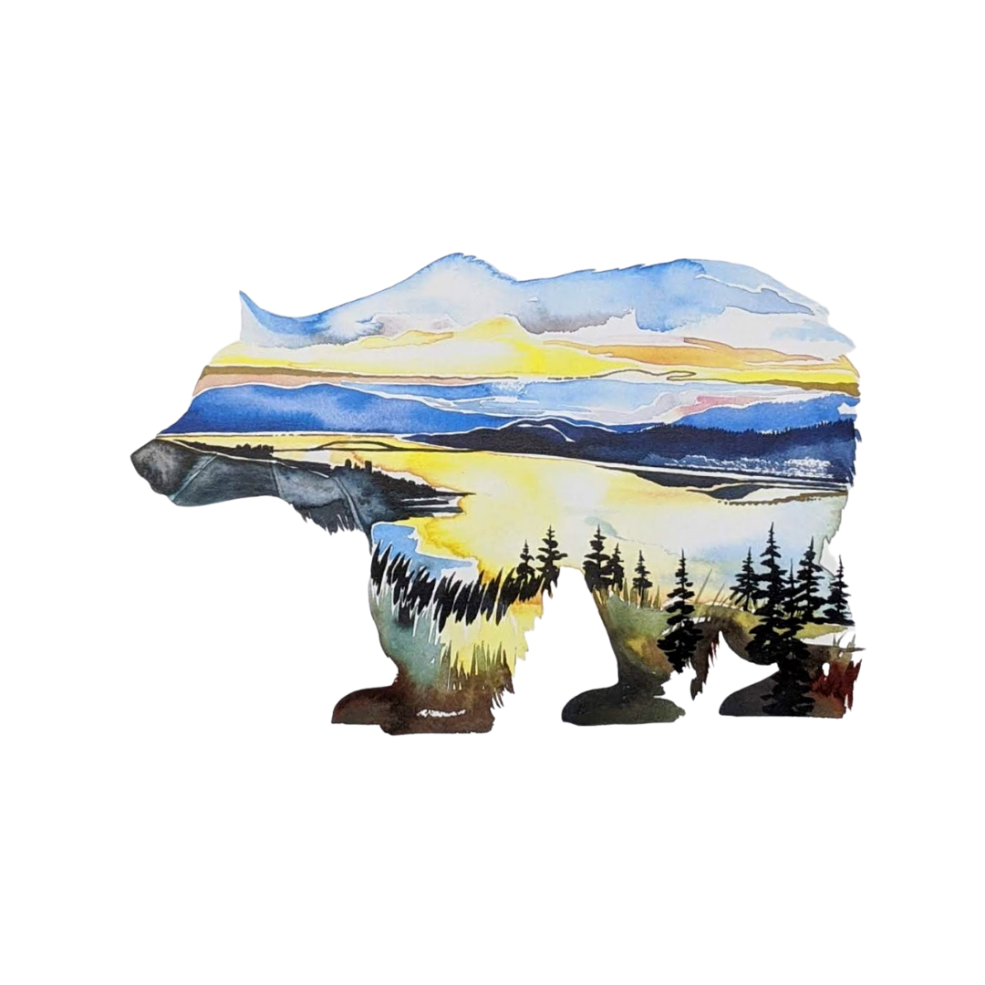 Knox View Bear Landscape Print by Sarah Lewke
