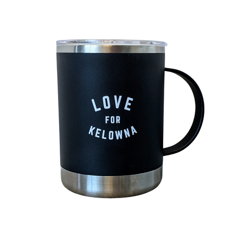 Black 'Love for Kelowna' Insulated Camp Mug