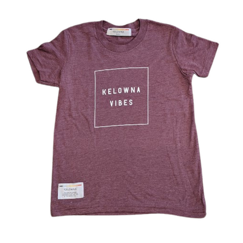 Maroon 'Kelowna Vibes' Kids' T-Shirt