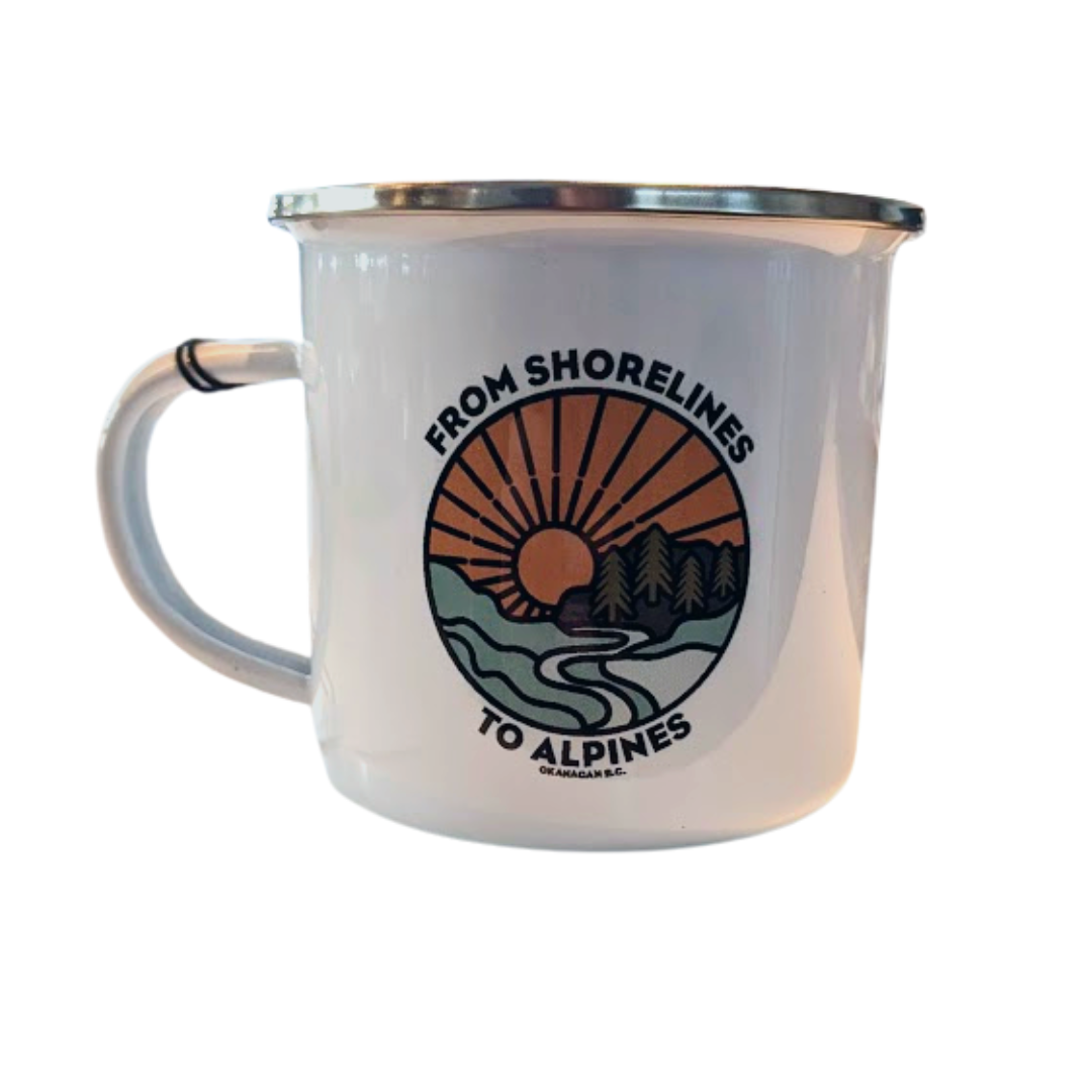 Shorelines to Alpines Camp Mug