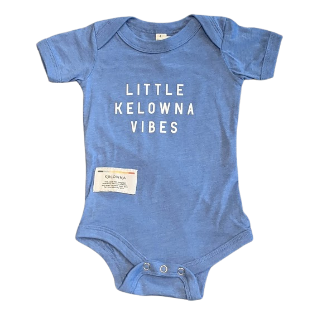 Sky Blue 'Little Kelowna Vibes' Baby Onesie