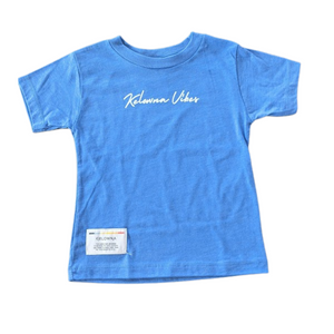 Sky Blue Cursive 'Kelowna Vibes' Toddler T-Shirt