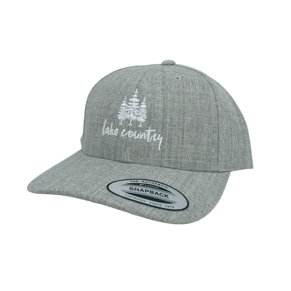 Athletic Grey 'Lake Country' Snapback Hat