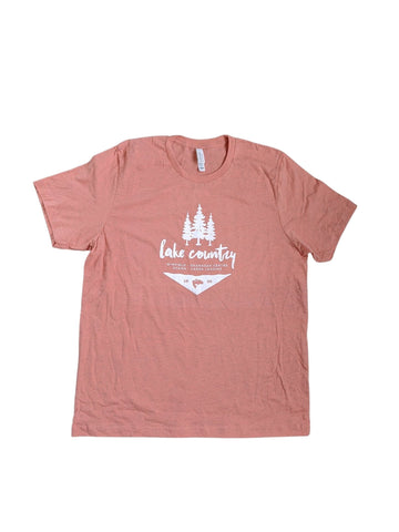 Heather Peach Sunset 'Lake Country' T-Shirt