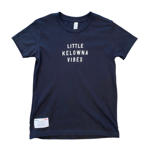Black 'Little Kelowna Vibes' Kids' T-Shirt